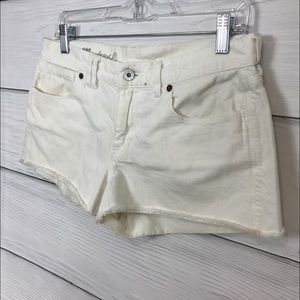 Women’s white Madewell Jean shorts size 27